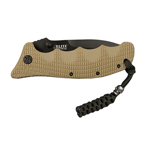 MTech USA G10 Spacer Folding Knife w/ Skull Trinket Lanyard