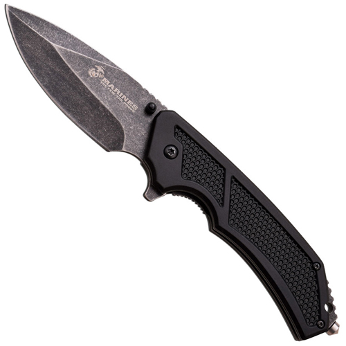 MTech USA Black US Marines Flipper Knife