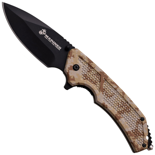 MTech USA Digital Camo US Marines Flipper Knife