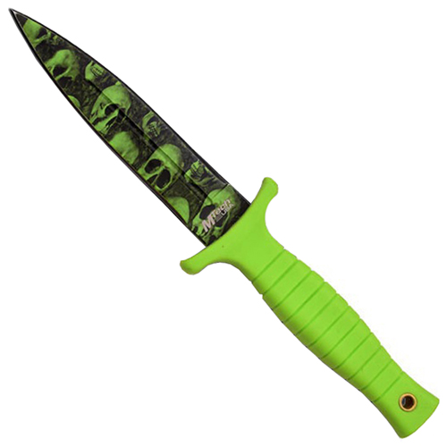 Mtech USA Green Rubber Fixed Blade Knife