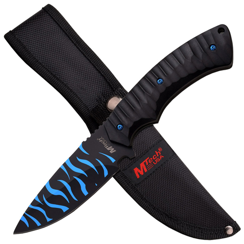 MTech USA 5 Inch Fixed Blade Knife w/ 1680D Nylon Sheath