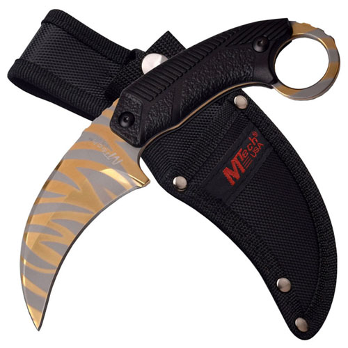 MTech USA Fixed Blade Karambit Knife w/ Nylon Sheath Mrknife