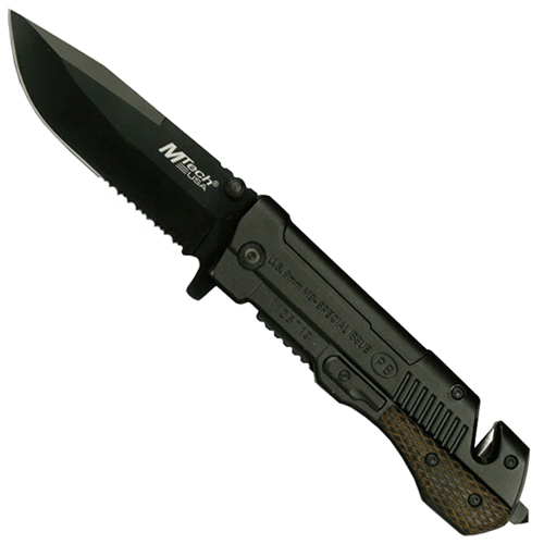 MTech USA Gun Shaped Aluminum Handle Folding Knife