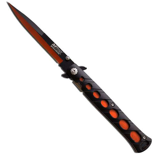 MTech USA MT-A317OR All Two Tone Black Orange Blade Folding Knife