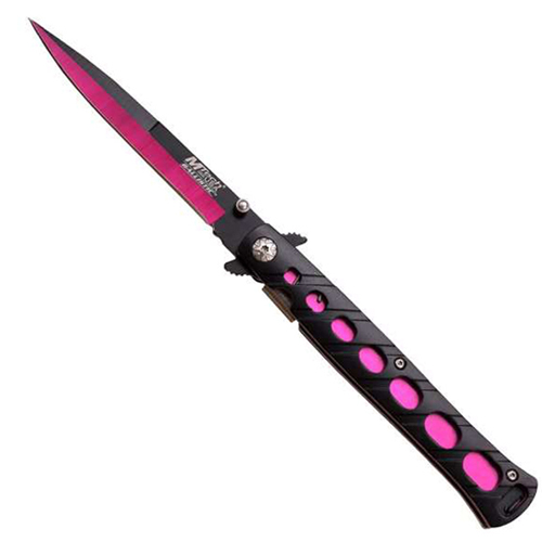 MTech USA MT-A317PK All Two Tone Black & Pink Blade Folding Knife