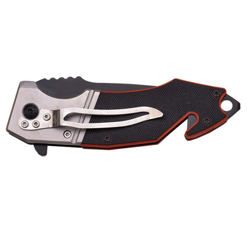 MTech USA Skull Design Black And Red 4.75 Inch Folding Knife