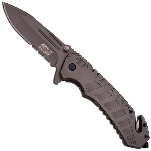MTech USA Grey Ballistic Flipper Knife