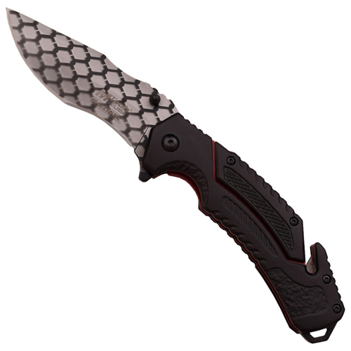 MTech USA 3.5mm Hexagon Pattern Blade Folding Knife