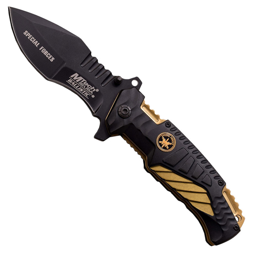 MTech USA A944TN Black & Tan Handle Folding Knife