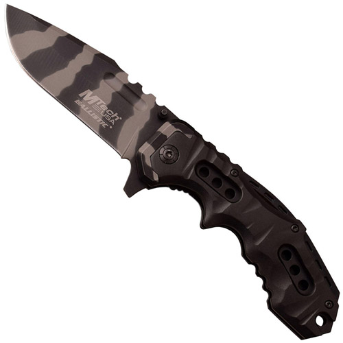 MTech USA A953 Drop-Point Plain-Edge Blade Folding Knife
