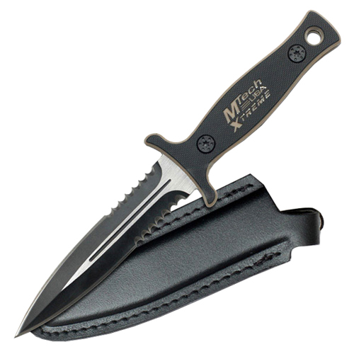 MTech USA Xtreme Black/Tan G10 HandleTactical Fixed Knife
