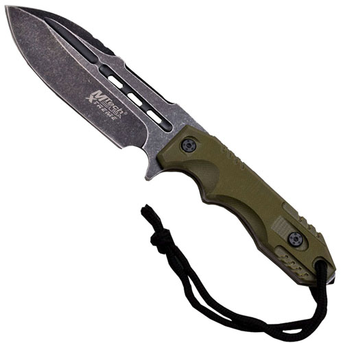 MTech Xtreme 9 Inch Army Green Stainless Steel Fixed Blade Knife