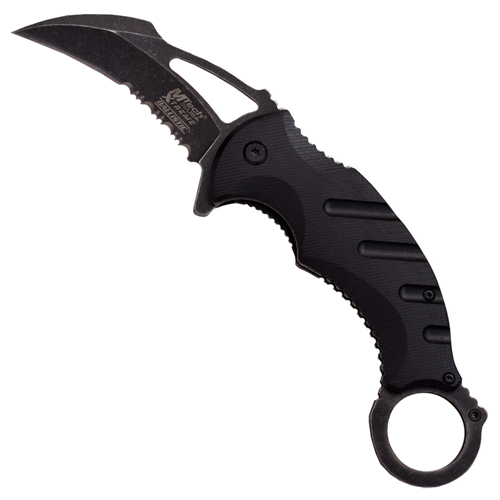 MTech Xtreme Stonewashed Blade G-10 Handle Folding Knife