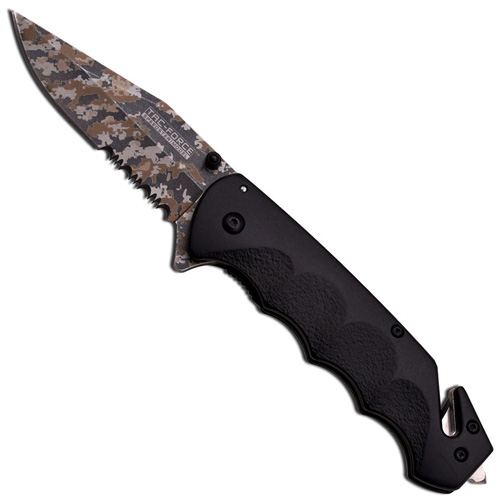 MTech USA TF-499LC 3mm Black Handle Knife
