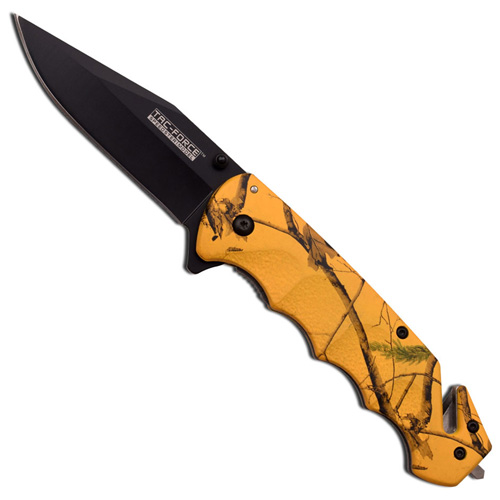 MTech USA TF-499YC 3.25mm Yellow Handle Knife