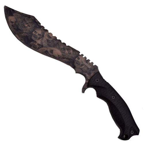 Z Hunter Tan ZB-117TN Skull Camo Coated Blade 15 Machete