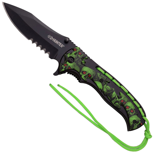 Z-Hunter ZB-144 Half Serrated Blade Folding Knife