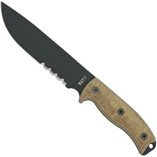 Ontario 1095 Steel RAT 7 Fixed Blade Knife 8605