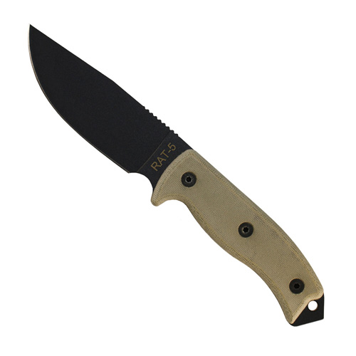 Ontario 1095 Steel RAT 5 Fixed Blade Knife