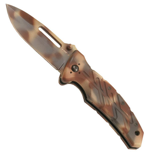 Ontario XM 1D Desert Camo Plain Edge Knife