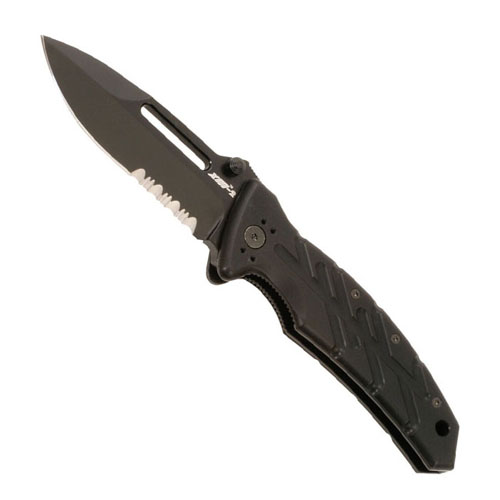 Ontario XM 2TS Black Combo Edge Knife