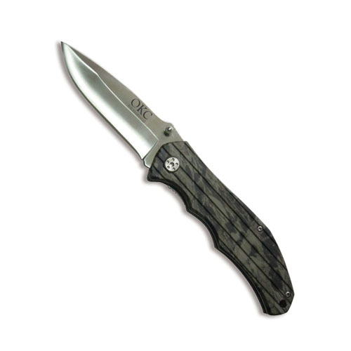 Ontario International Camo Drop Point Blade Folding Knife