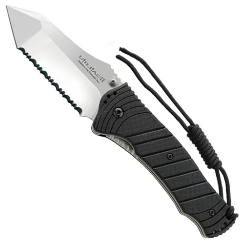 Ontario JPT 4S Tanto Black Square Handle Knife