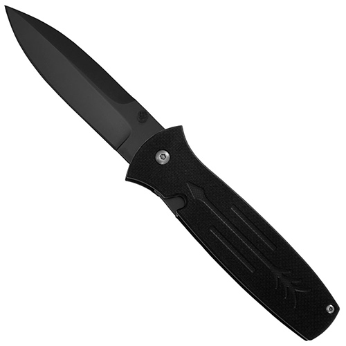 Dozier EDC Spear Point Knife - Black