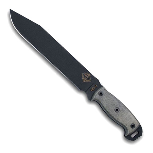 Ontario RD 9 Black Micarta Knife