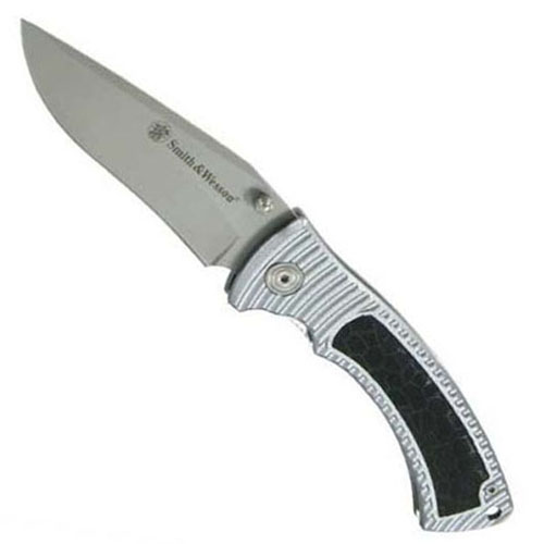 Smith & Wesson Bullseye Linerlock Clip Point Blade Folding Knife