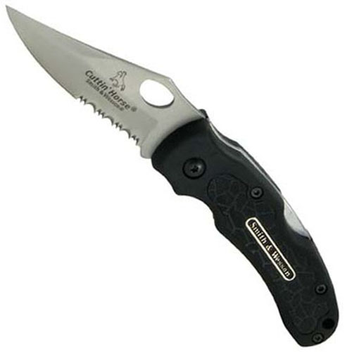 Smith & Wesson Cuttin Horse Serrated Folding Knife CH002SER