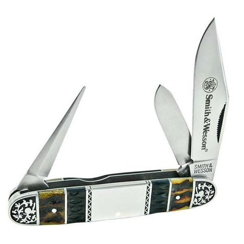 Smith & Wesson Cattle Bone Folding Knife