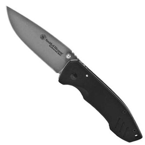 Smith & Wesson Extreme Ops G10 Smooth Handle Clip Folding Knife
