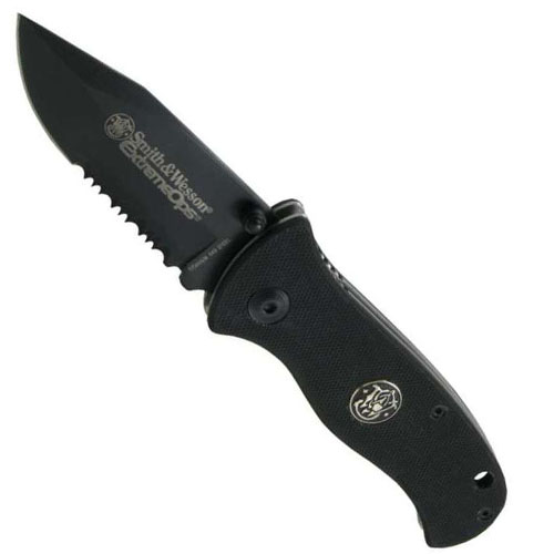 Smith & Wesson Extreme Ops Liner Lock Black Folding Knife