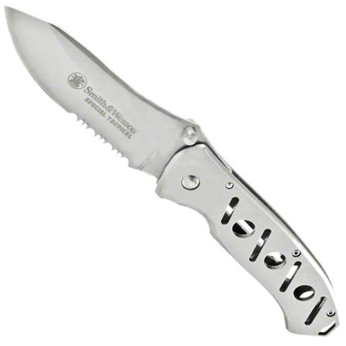 Smith & Wesson Special Tactical Frame Lock Serrated Blade Folding Knife