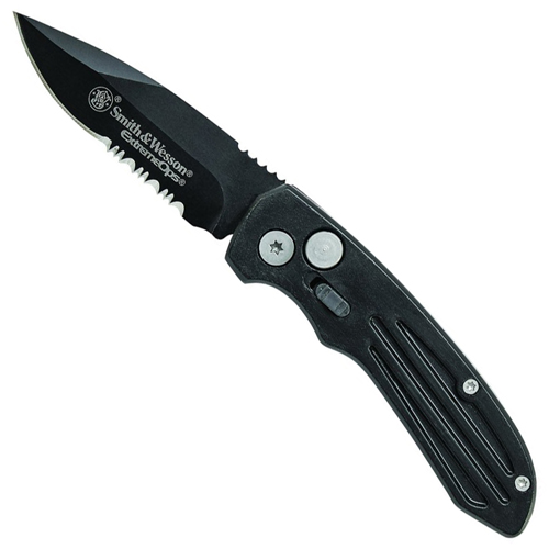 Smith and Wesson Extreme Ops Automatic Black Folding Knife