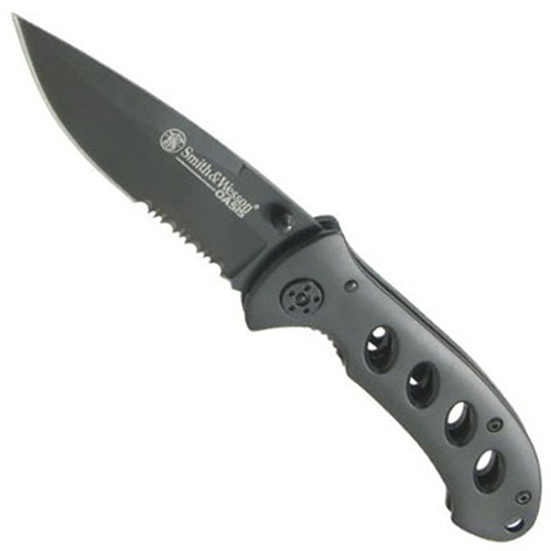 Smith & Wesson Oasis Serrated Drop Point Blade Folding Knife