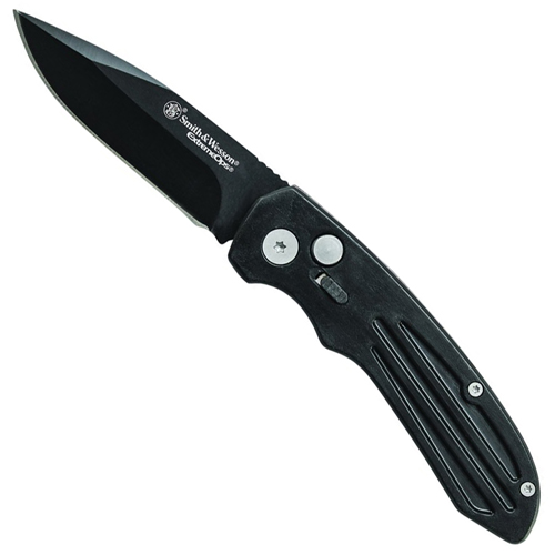 Smith and Wesson Extreme Button Lock 3.25 Inch Black Folding Knife