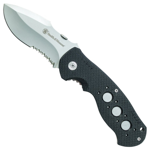 Smith and Wesson Tactical 3.5 Inch G10 Handles Folding Knife
