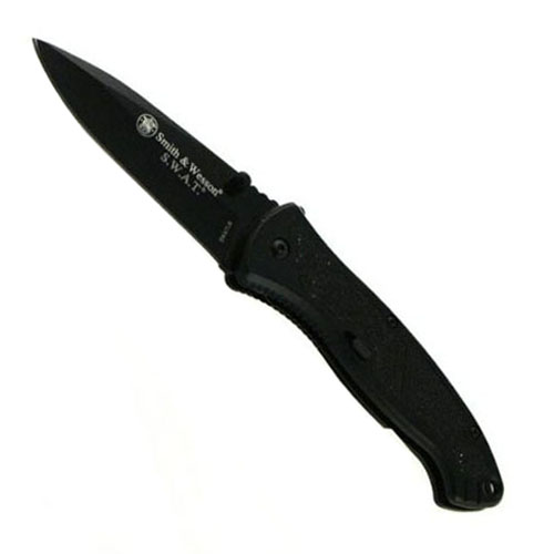 Smith & Wesson Black Large Assisted Opening Folding Knife