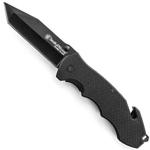 Smith and Wesson Black Border Guard 5 Tanto Blade Folding Knife