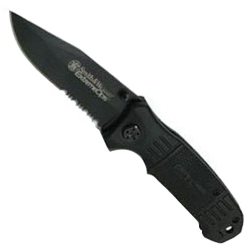Smith & Wesson Extreme Ops. Serrated Drop Point Blade Folding Knife