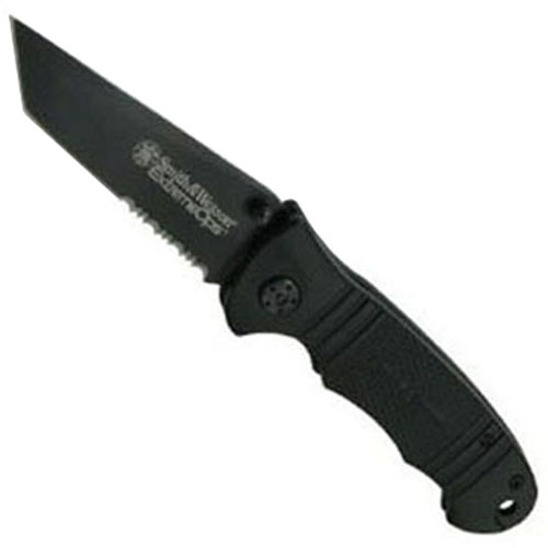 Smith & Wesson Extreme Ops. Serrated Notched Tanto Blade Folding Knife