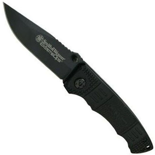 Smith & Wesson Extreme Ops. Drop Point Notched Blade Folding Knife