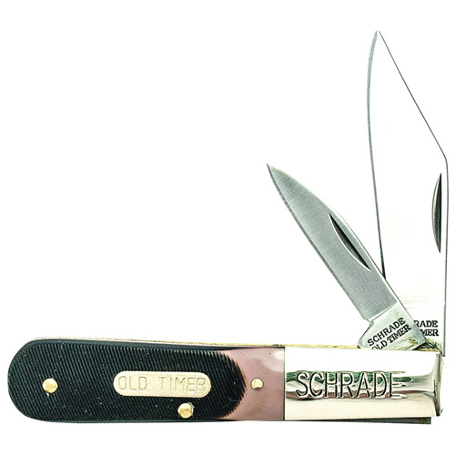 Schrade 280OT Old Timer Barlow Plain Edge Blade Folding Knife