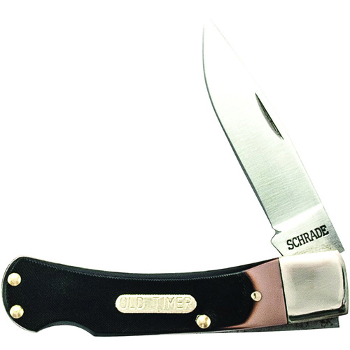 Schrade Old Timer 3OT Bearhead Drop Point Blade Folding Knife