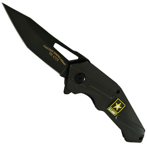 Schrade US Army Grey Tanto Linerlock Blade Folding Knife