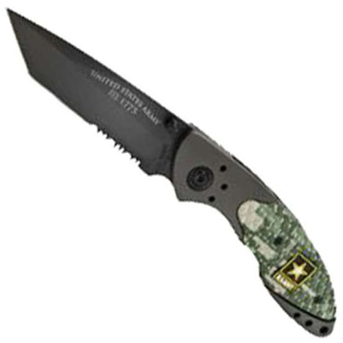 Schrade US Army Titanium Coated Black Folding Knife