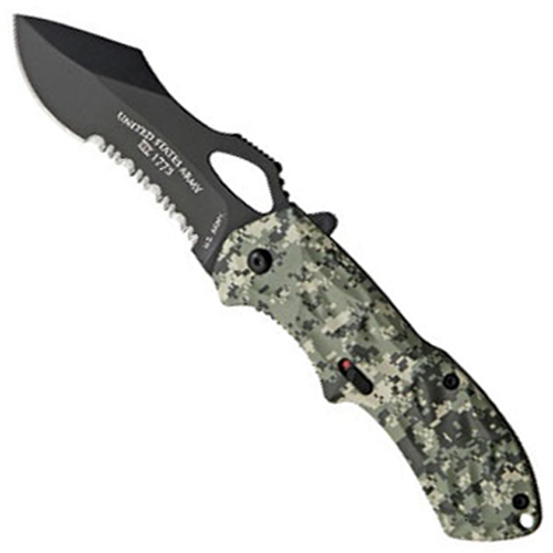 Schrade US Army MARPAT Camo Spring Assisted Knife