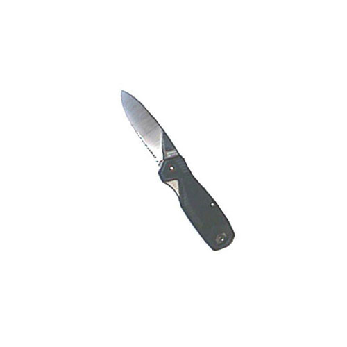 Schrade 4 1/2 Inches Cliphanger 40 Percent Serrated With Strap And Hook